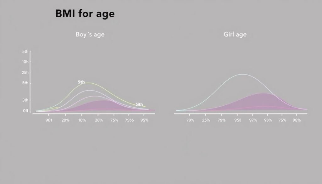 BMI percentile growth charts for children showing different curves for boys and girls CalculatorHunt BMI percentile growth charts for children showing different curves for boys and girls