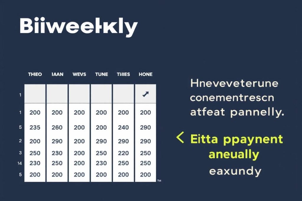 Biweekly payment schedule for mortgage