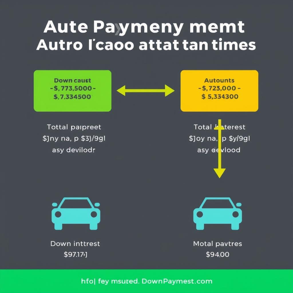 Chart showing how different down payment amounts affect auto loan terms CalculatorHunt Chart showing how different down payment amounts affect auto loan terms