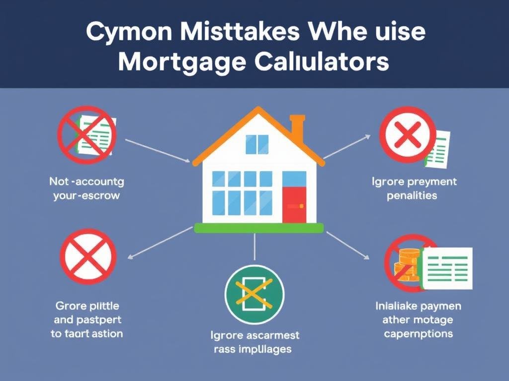 Common mistakes to avoid when using mortgage calculators