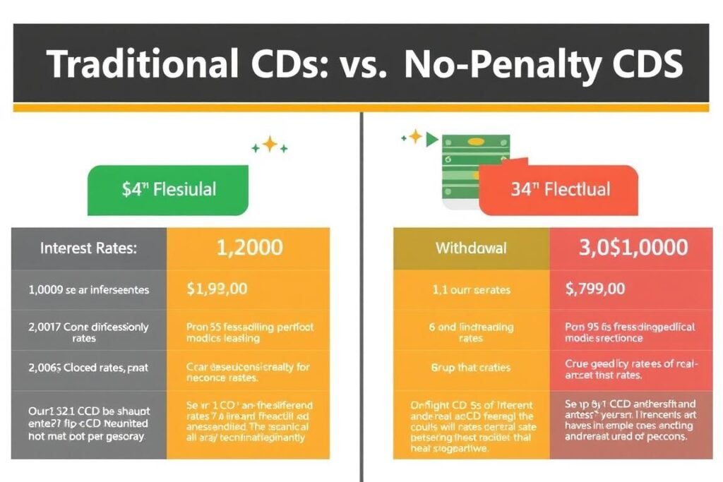 Comparison between traditional CDs and no penalty CDs