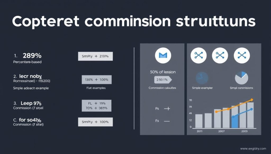 Comparison chart of different commission structures showing percentagebased tiered and flat fee models CalculatorHunt Comparison chart of different commission structures showing percentage based tiered and flat fee models