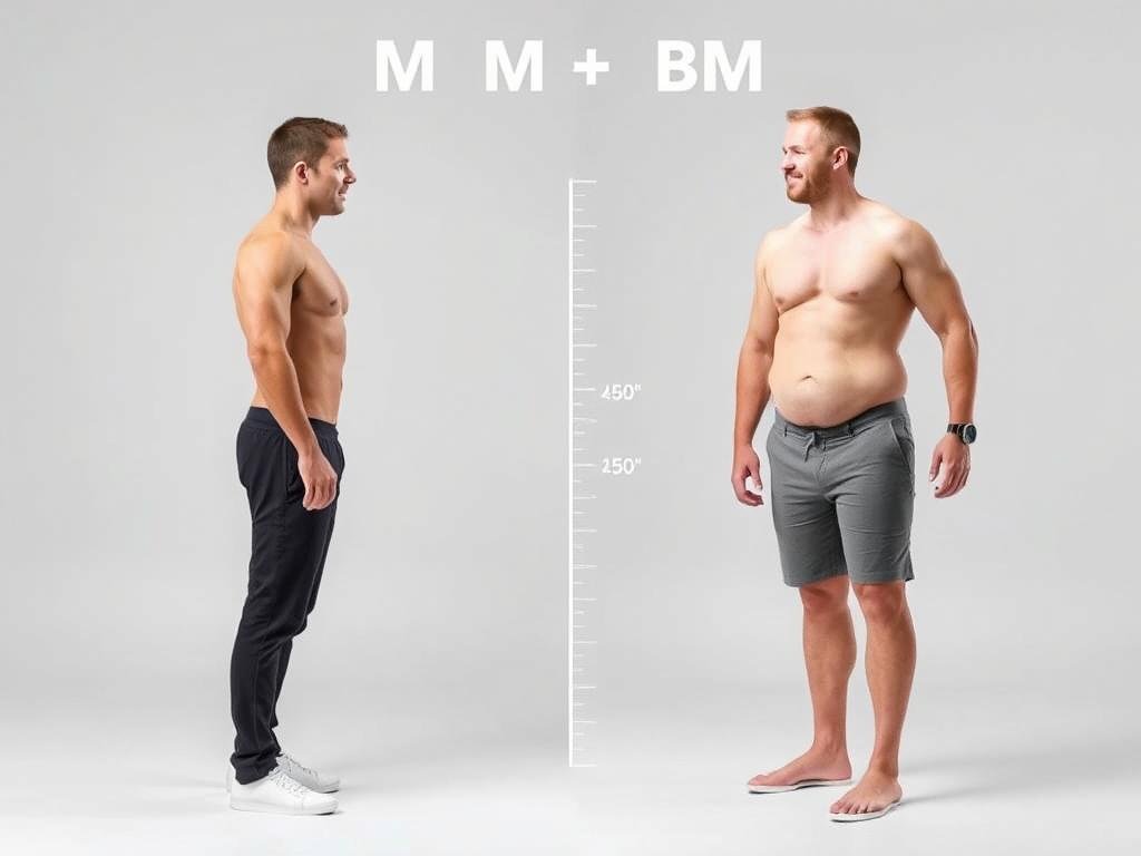 Comparison of two people with identical BMI but different body compositions CalculatorHunt Comparison of two people with identical BMI but different body compositions