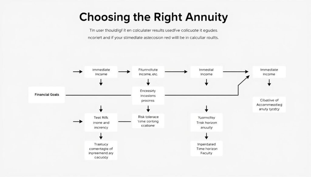 Decision flowchart for choosing the right annuity based on calculator results