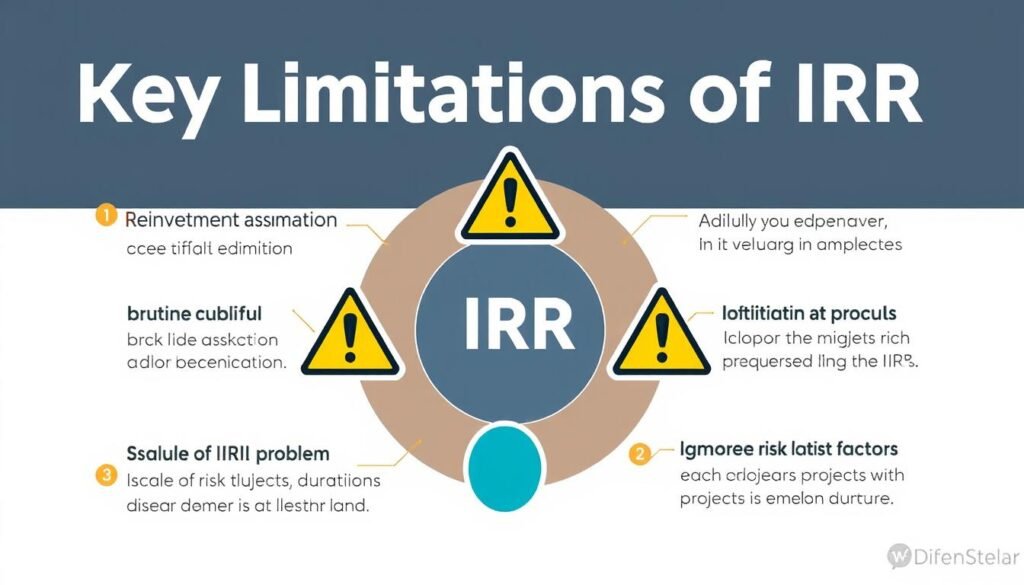 Diagram showing the limitations of IRR in investment analysis