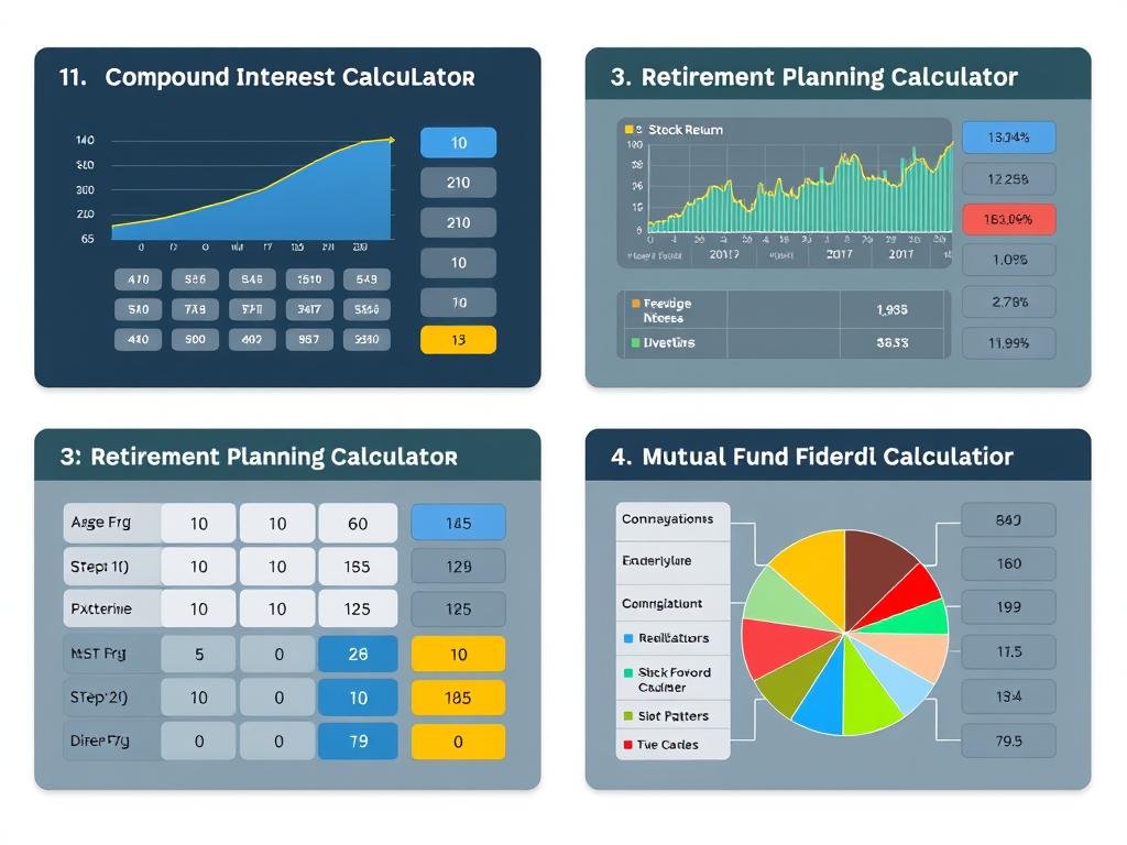 Different types of investment calculators showing specialized features for various investment goals CalculatorHunt Different types of investment calculators showing specialized features for various investment goals