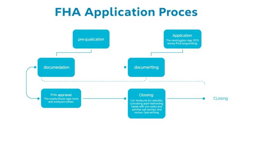 FHA loan application process flowchart