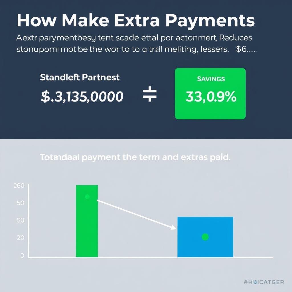 Graph showing reduced loan term with extra payments