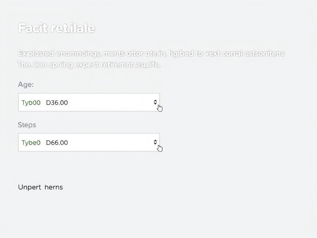 IRA calculator basic information input fields