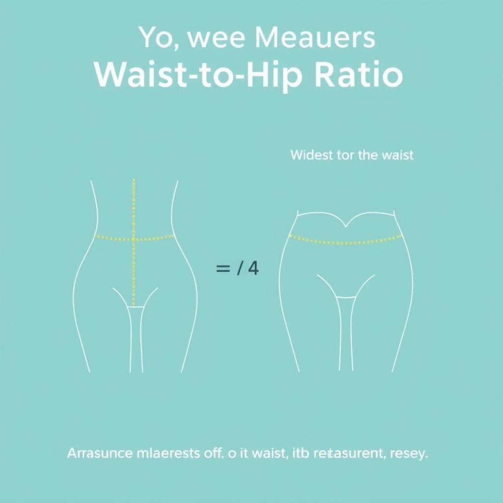 Illustration of waisttohip ratio measurement CalculatorHunt Illustration of waist to hip ratio measurement