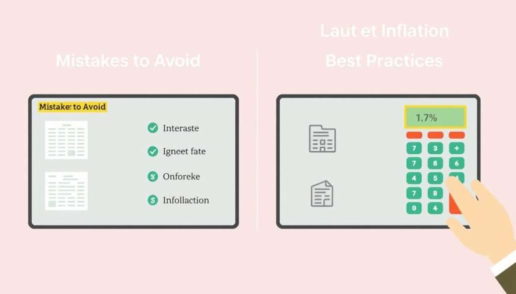 Illustration showing common mistakes when using annuity calculators