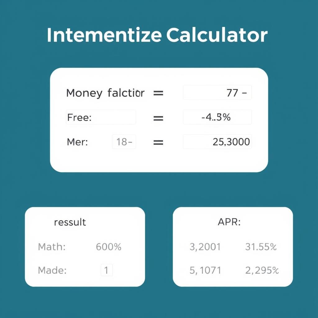 Interest rate calculator converting between money factor and APR