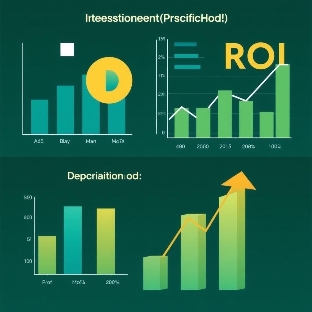 Investment analysis showing depreciation impact on ROI