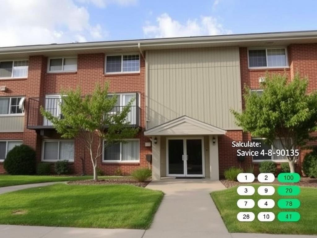 Multi family apartment building being evaluated with rental property calculator