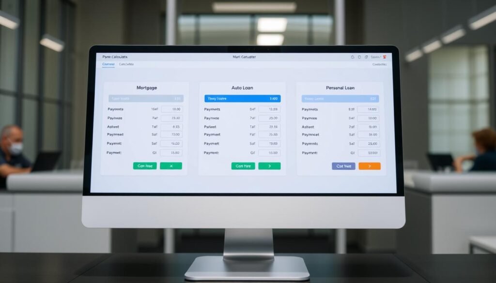 Multiple payment calculator interfaces showing different loan types CalculatorHunt Multiple payment calculator interfaces showing different loan types