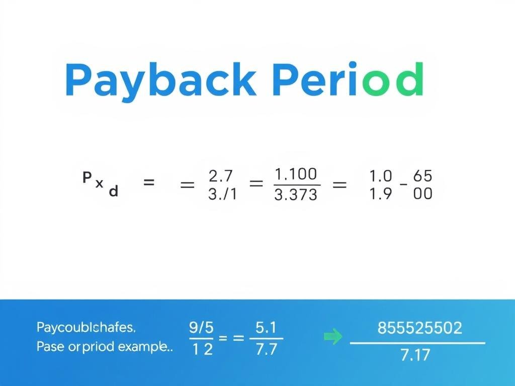 Payback period formula calculation showing the mathematical steps for both regular and irregular cash flows