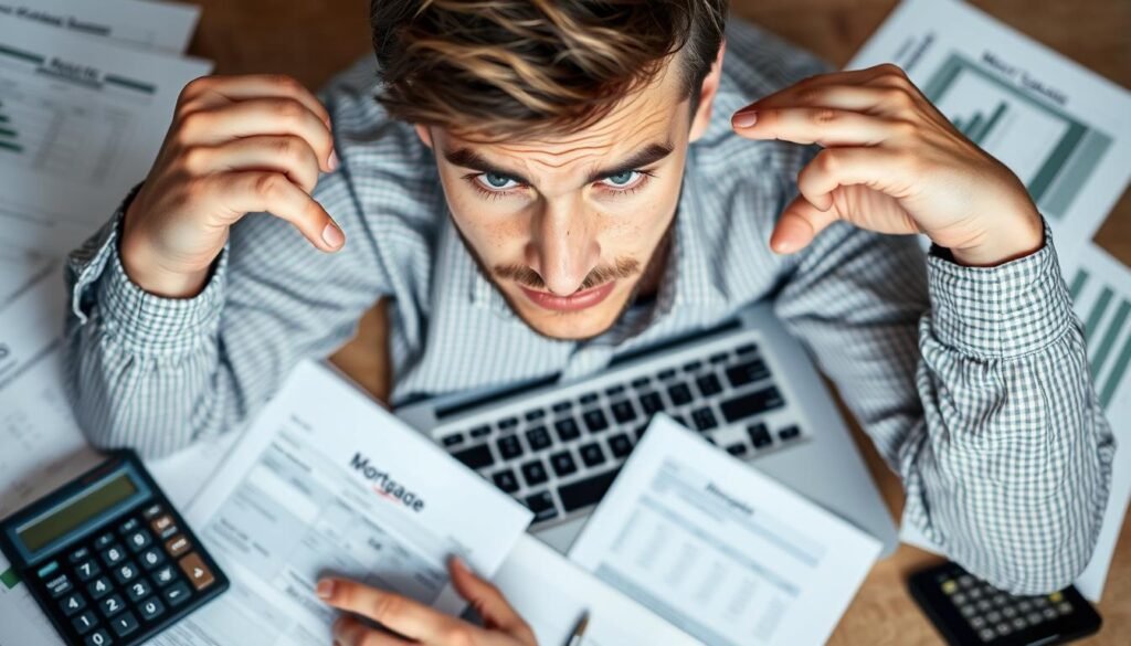 Person looking confused while using a mortgage calculator on a laptop CalculatorHunt Person looking confused while using a mortgage calculator on a laptop