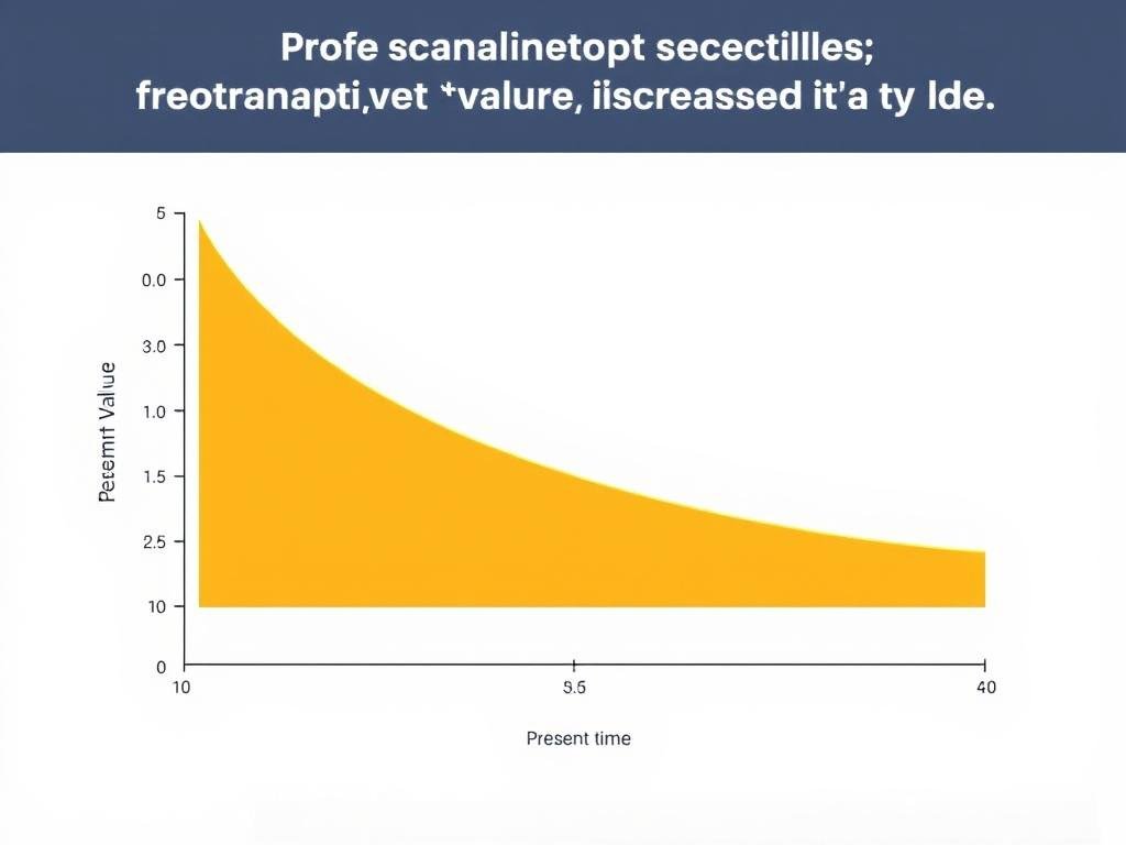 Present Value Formula Graph showing relationship between time and value