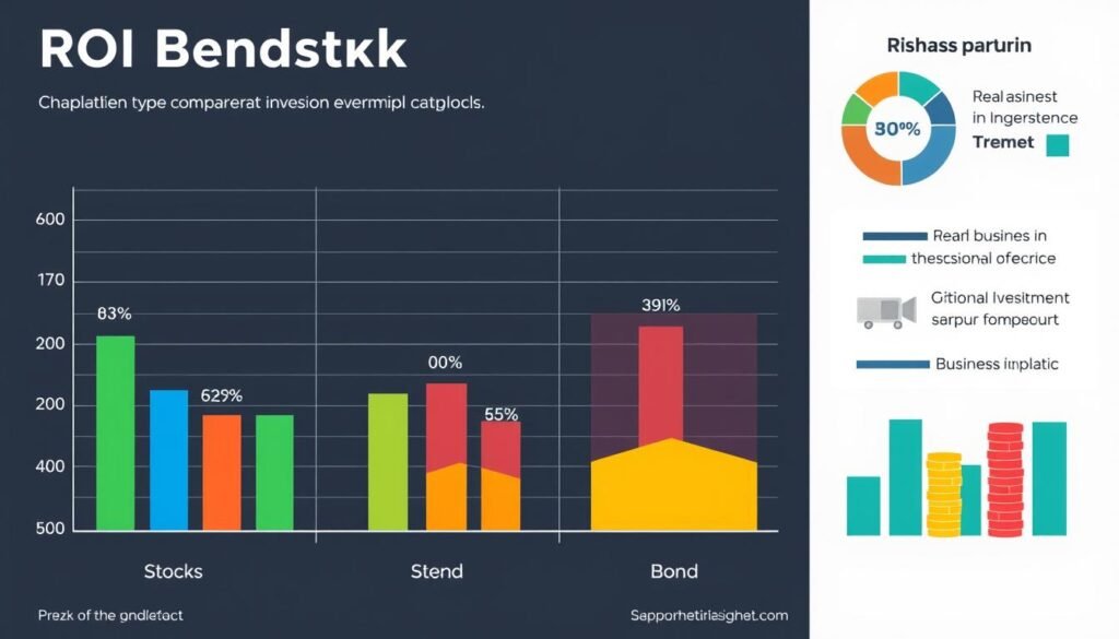 ROI benchmark comparison across different investment types