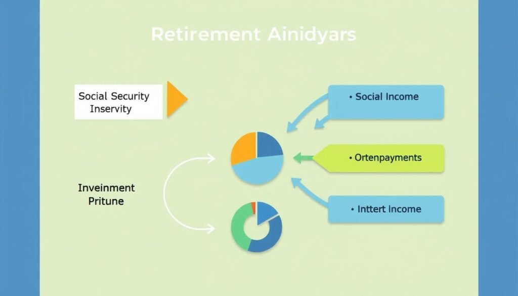 Retirement planning diagram showing how annuities fit into overall income strategy