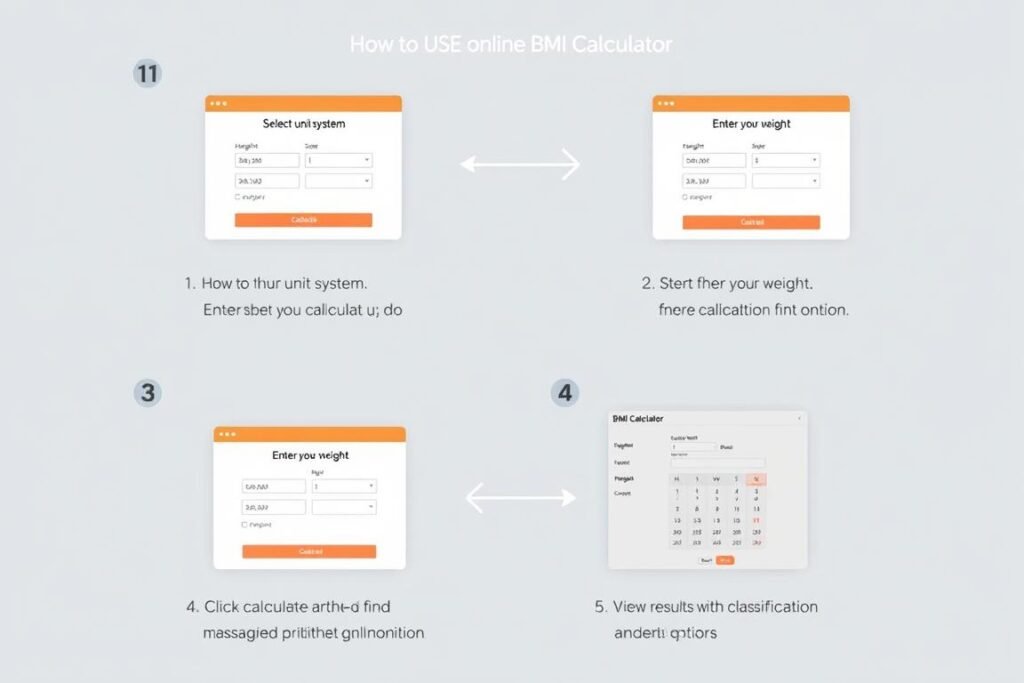 Stepbystep guide showing how to use an online BMI calculator CalculatorHunt Step by step guide showing how to use an online BMI calculator