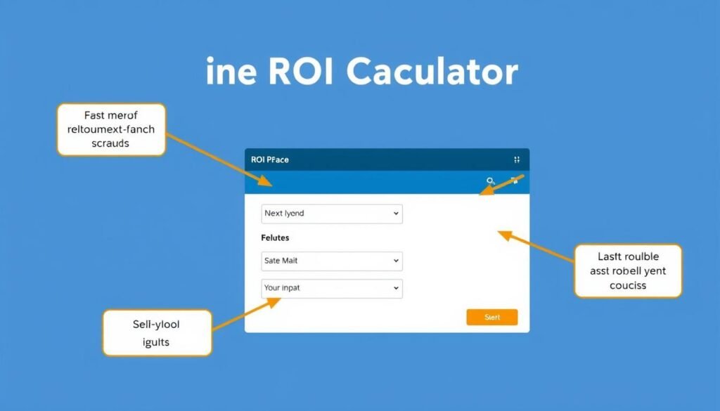 Step-by-step guide to using ROI calculator with annotations