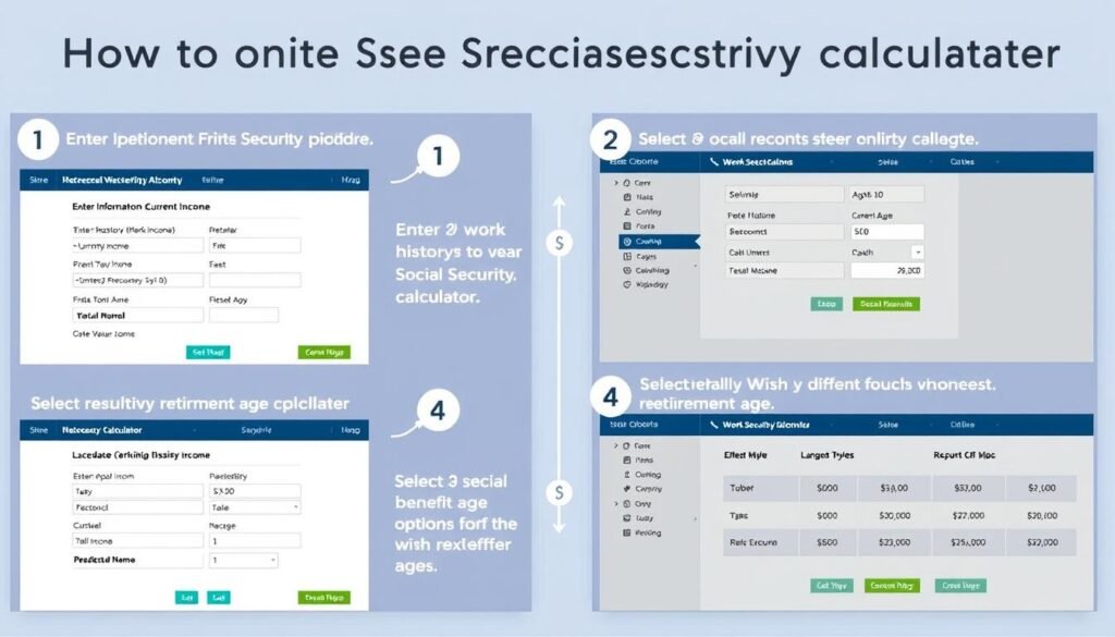 Step by step guide to using the Social Security Calculator