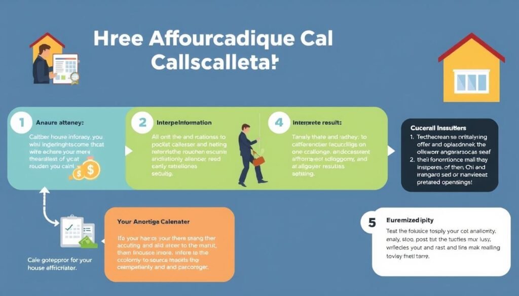 Step by step process of using a house affordability calculator