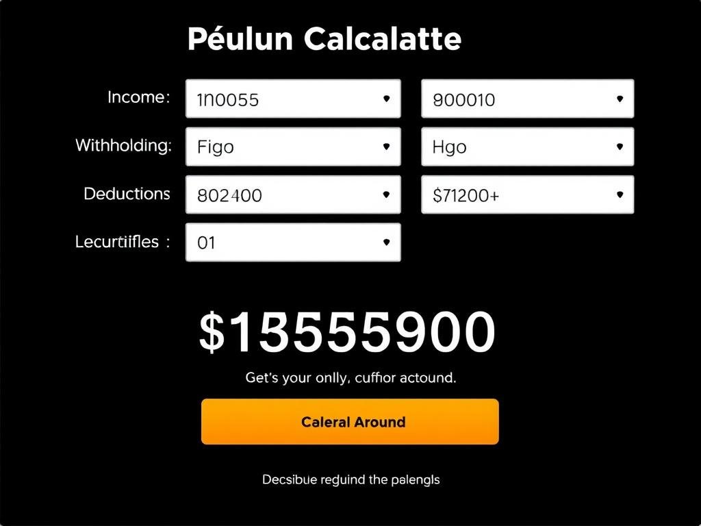 Tax Refund Calculator interface showing potential refund amount