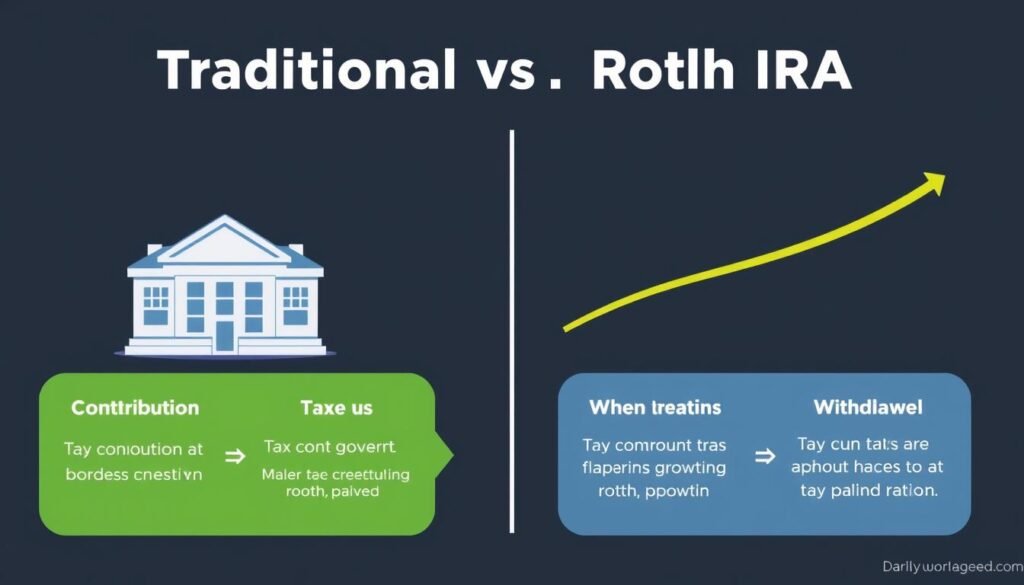 Tax comparison between Traditional and Roth IRAs