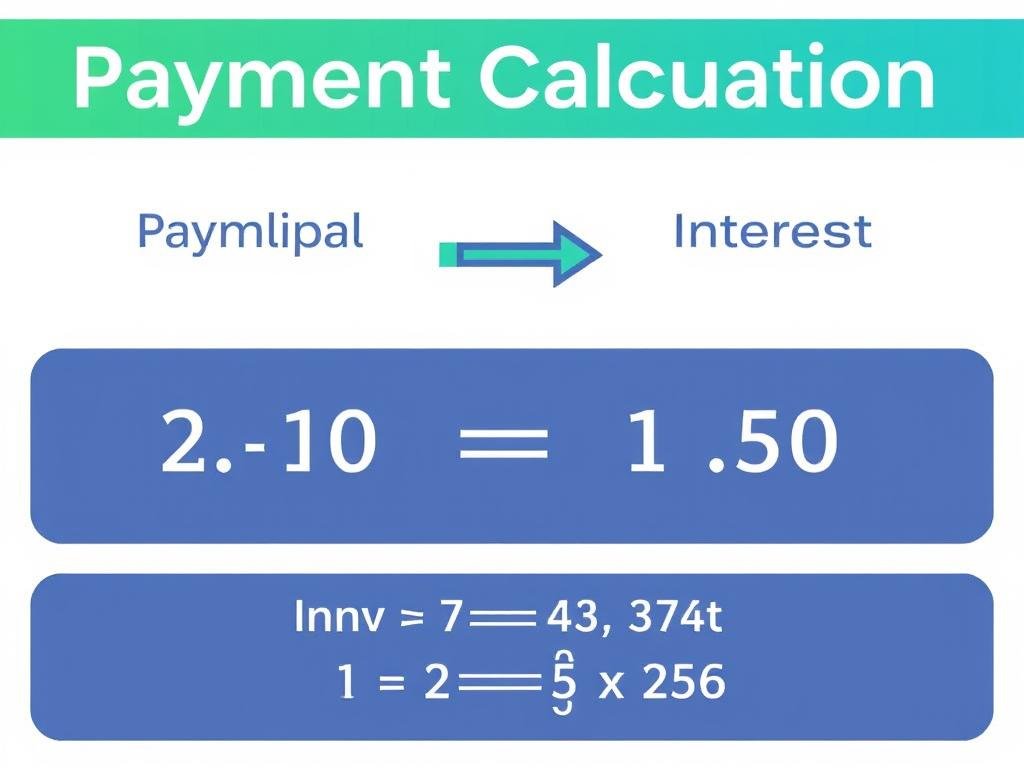 Visual representation of payment calculation formula with graphical elements CalculatorHunt Visual representation of payment calculation formula with graphical elements