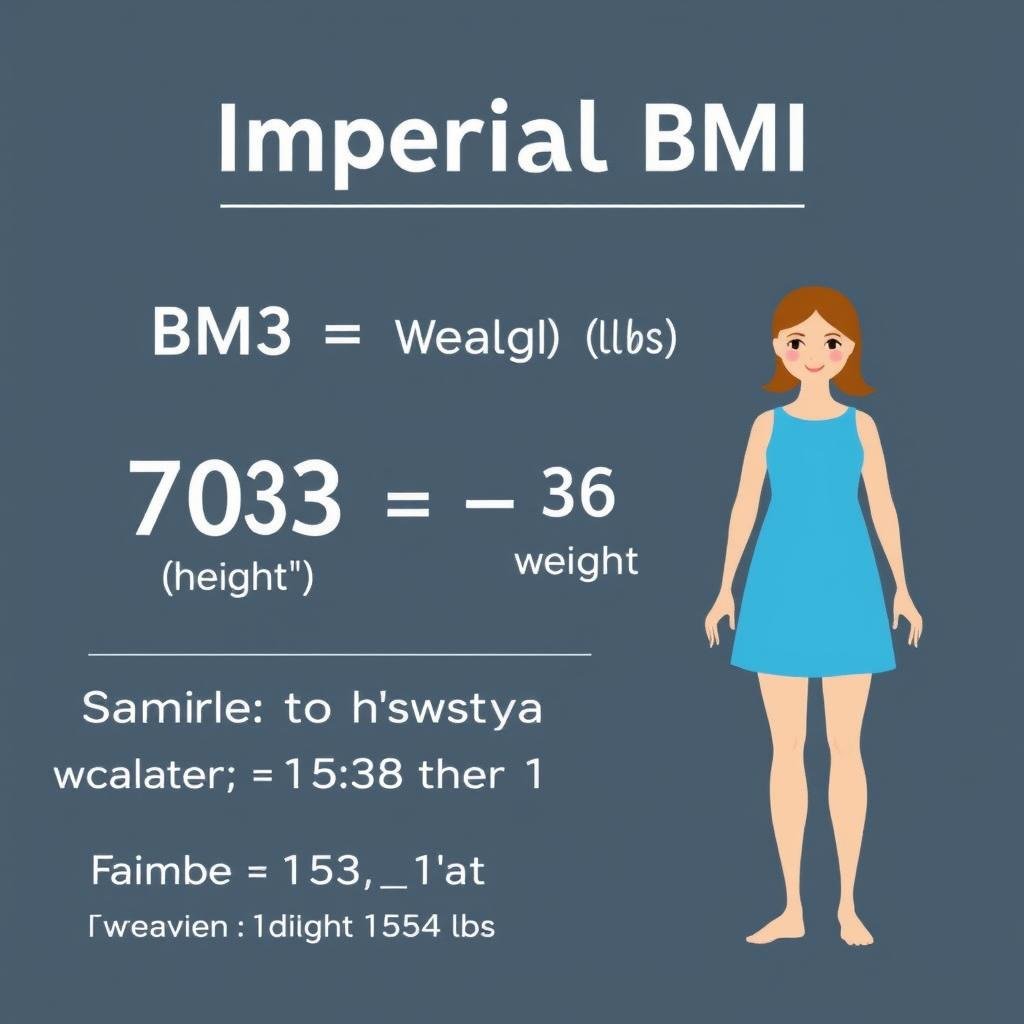 Visual representation of the imperial BMI formula CalculatorHunt Visual representation of the imperial BMI formula