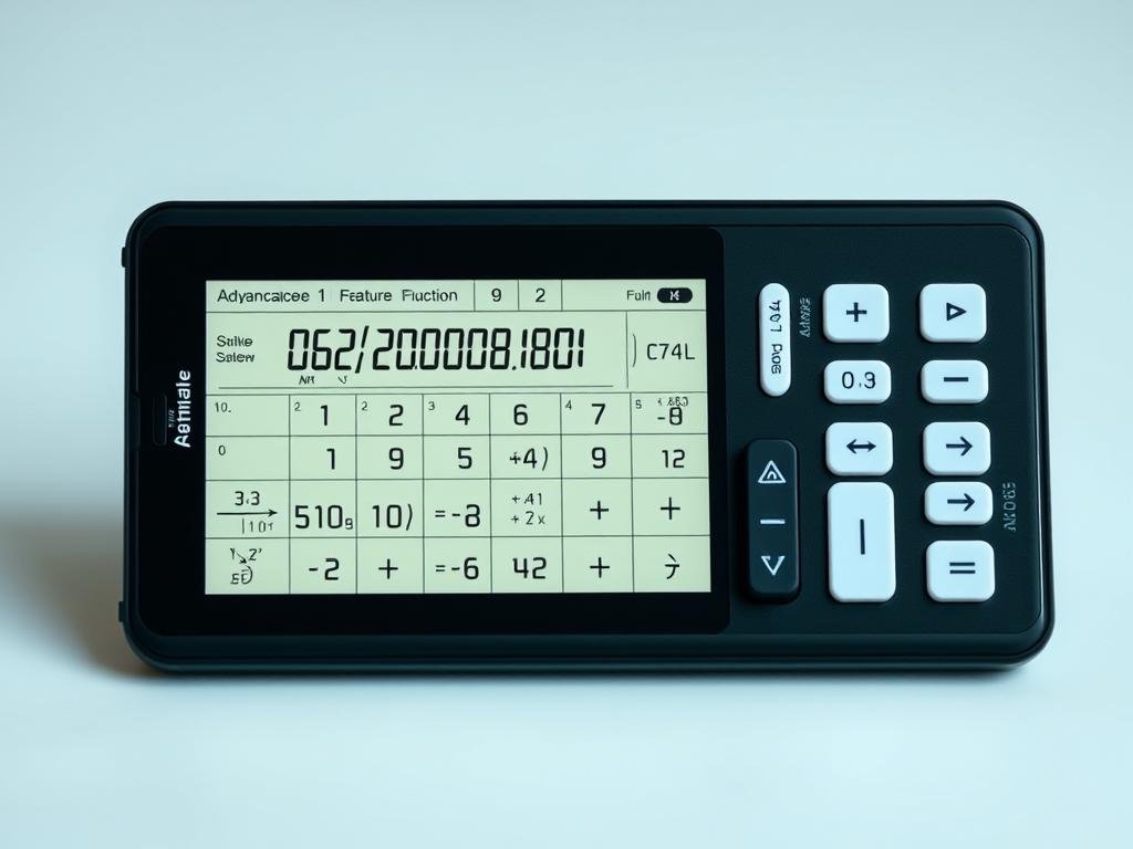 Advanced scientific calculator with multiple function displays