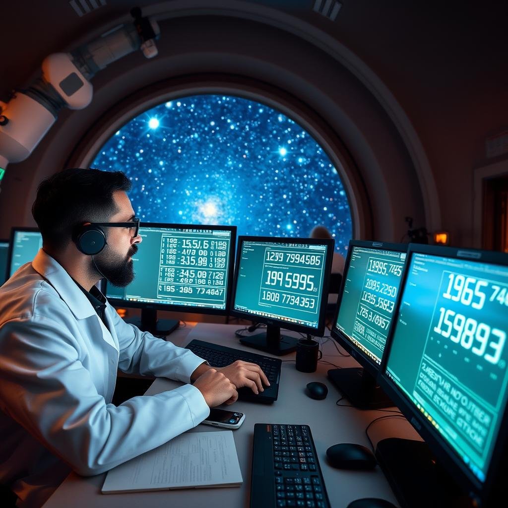 Astronomical calculations using Big Number Calculator