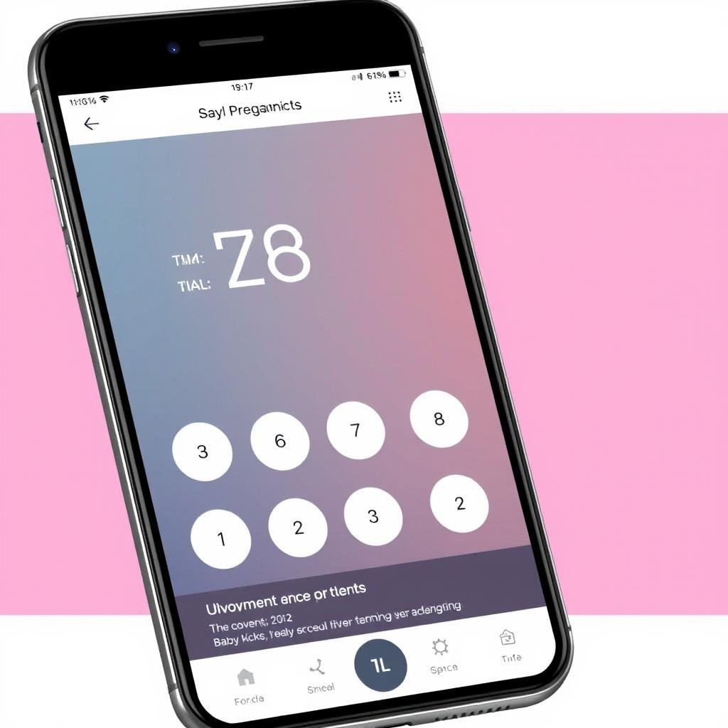Baby kick counter app interface