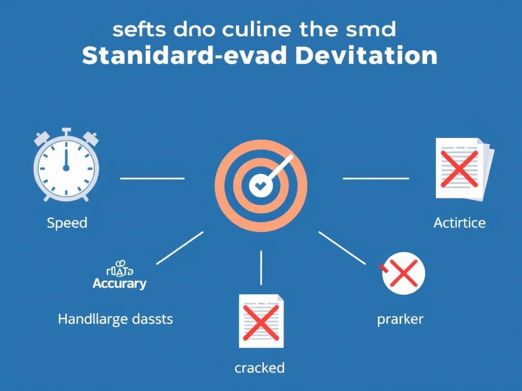 Benefits of using an online standard deviation calculator showing speed accuracy and convenience