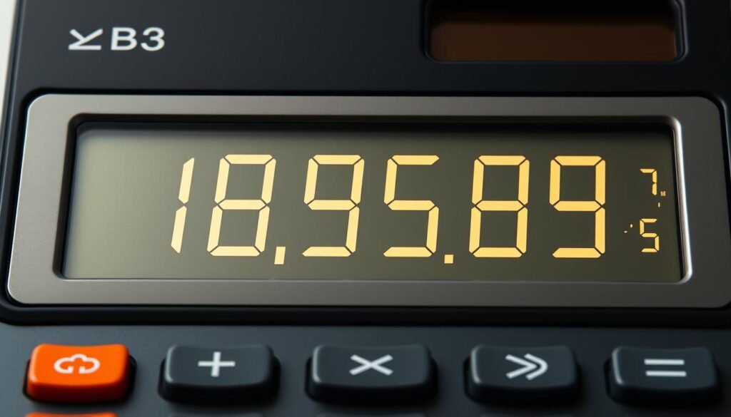 Big Number Calculator showing extremely large number calculation with multiple digits