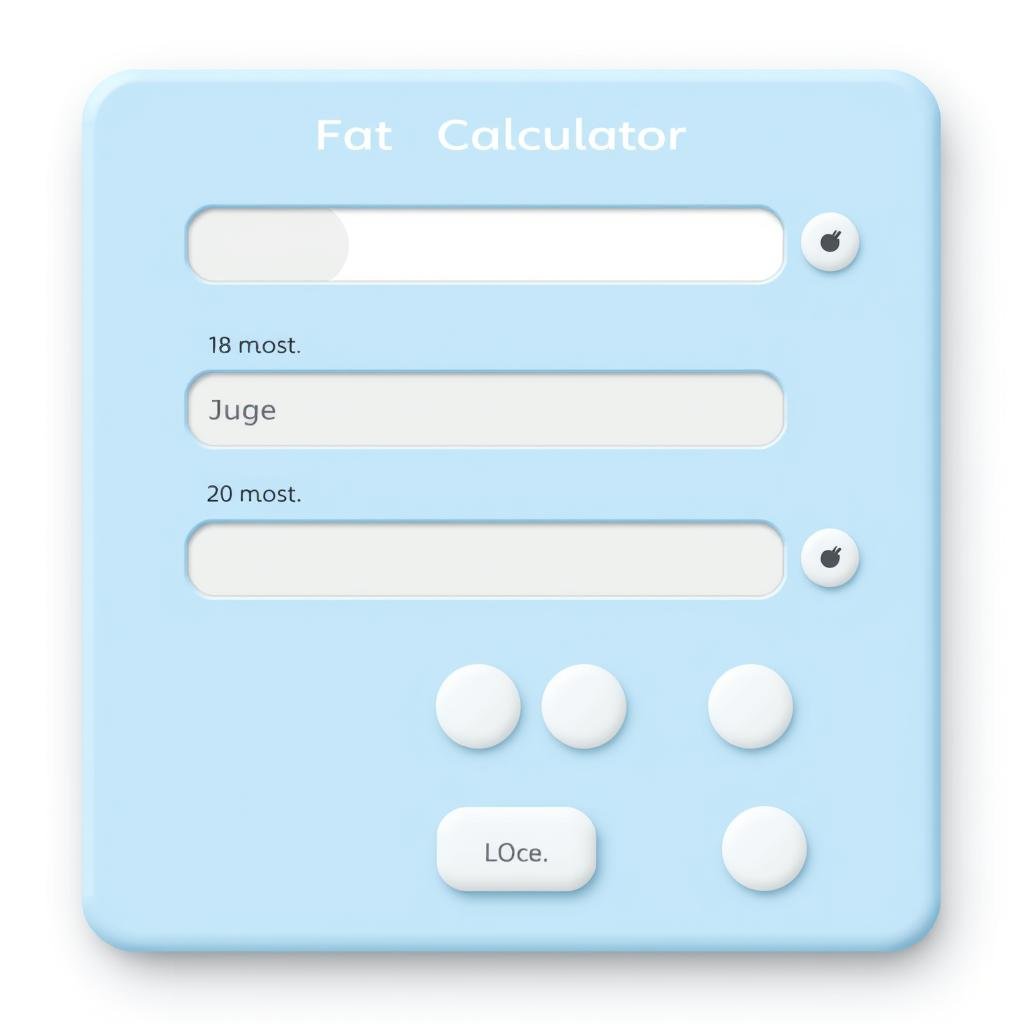 Body Fat Calculator tool interface