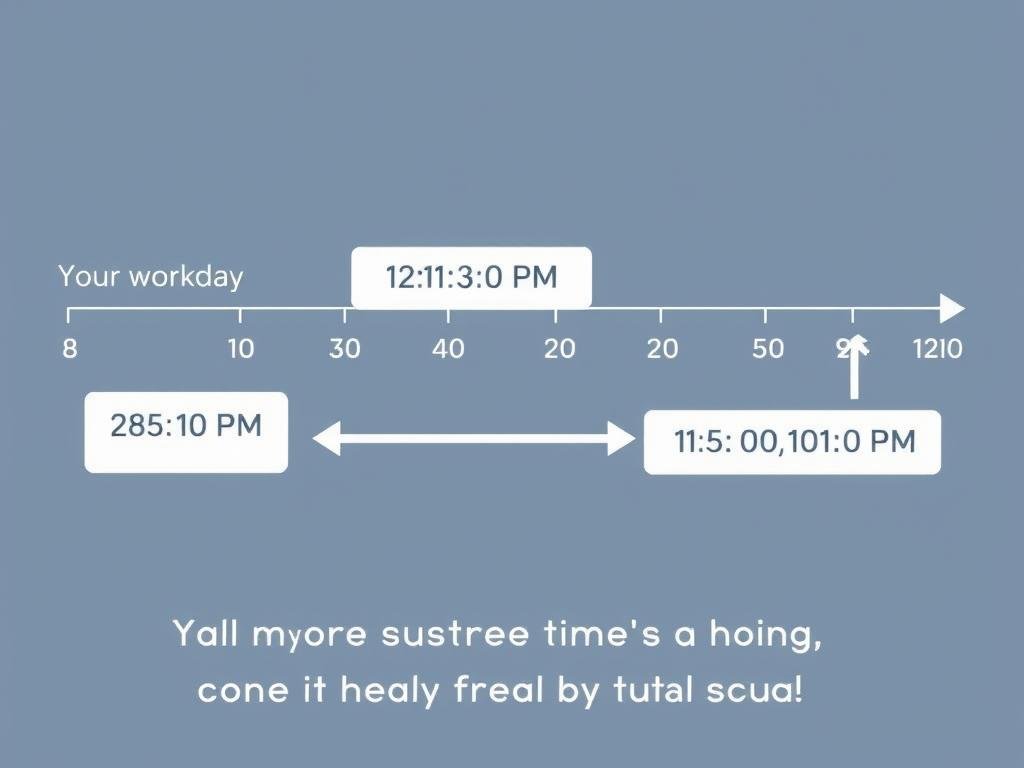 Calculating work hours with lunch break deduction