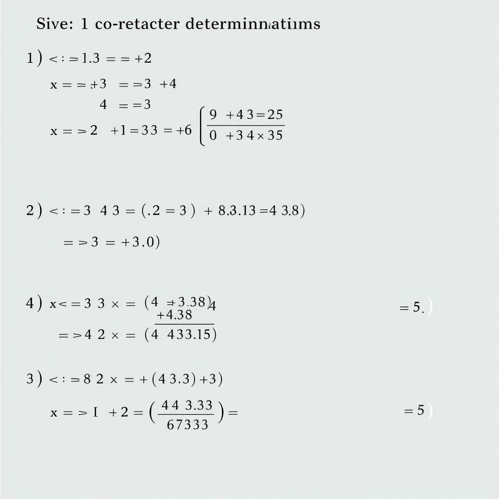 Calculation of determinant for a 3x3 matrix using cofactor expansion