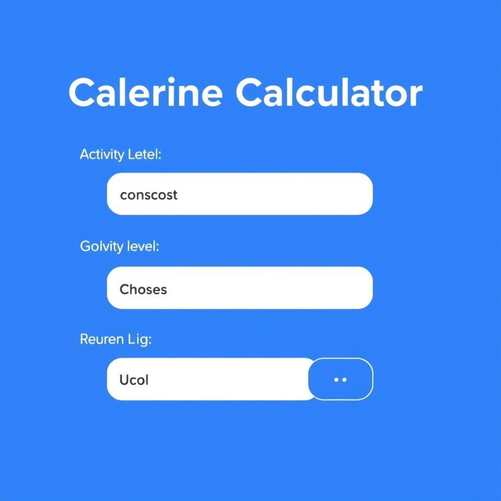 Calorie Calculator tool interface