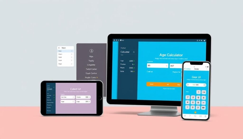 Collection of related calculator tools for health and measurement