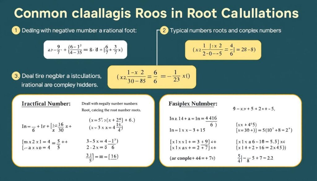 Common challenges and errors in root calculations