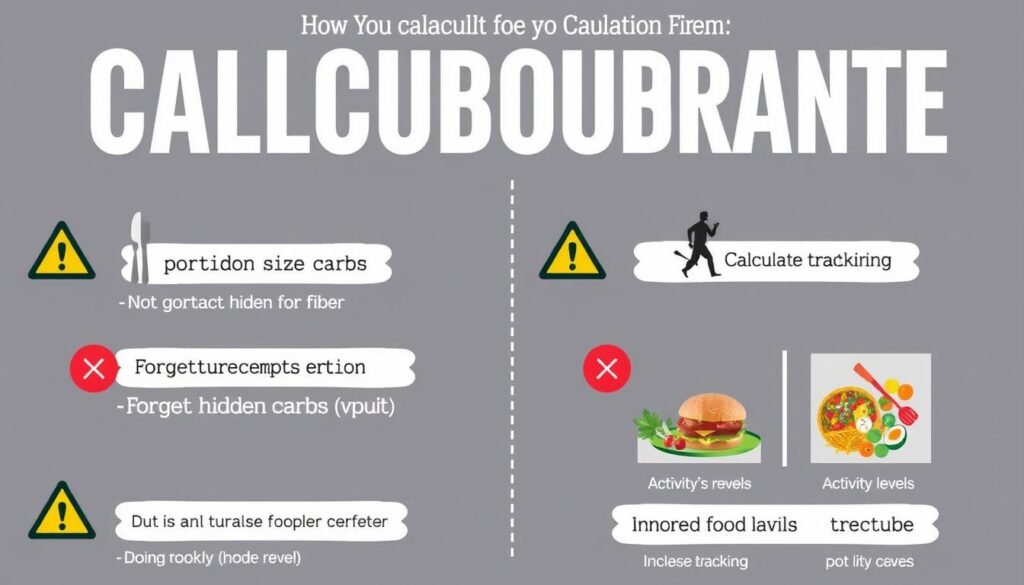 Common mistakes people make when calculating carbohydrates