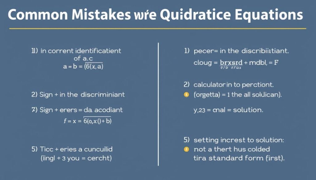 Common mistakes when solving quadratic equations and how to avoid them