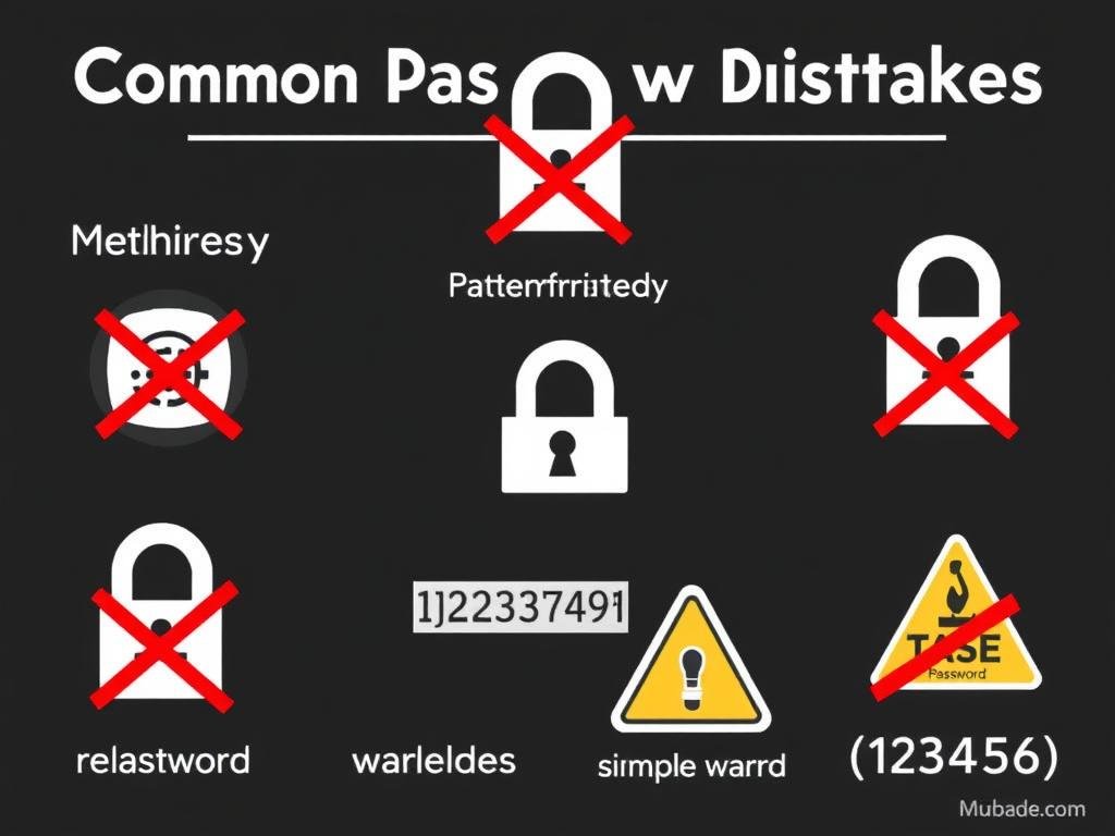 Common password mistakes illustrated with examples