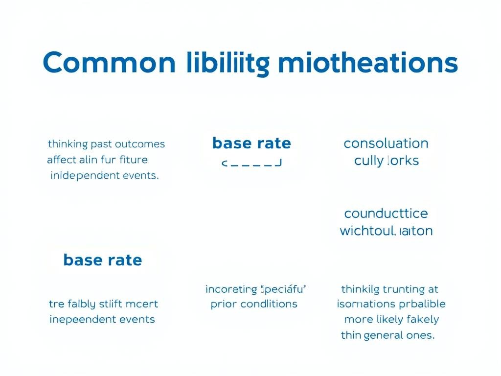 Common probability misconceptions illustrated with examples