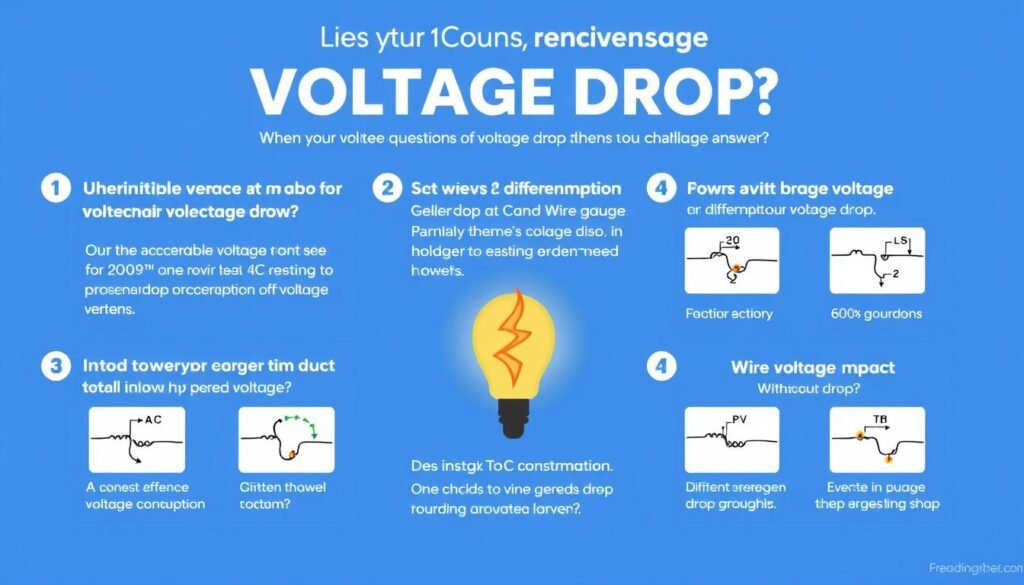 Common questions about voltage drop calculations illustrated with examples