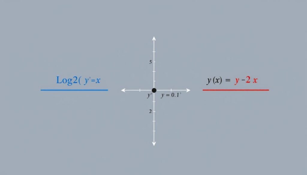Comparison between logarithmic and exponential functions showing their inverse relationship on a Log Calculator