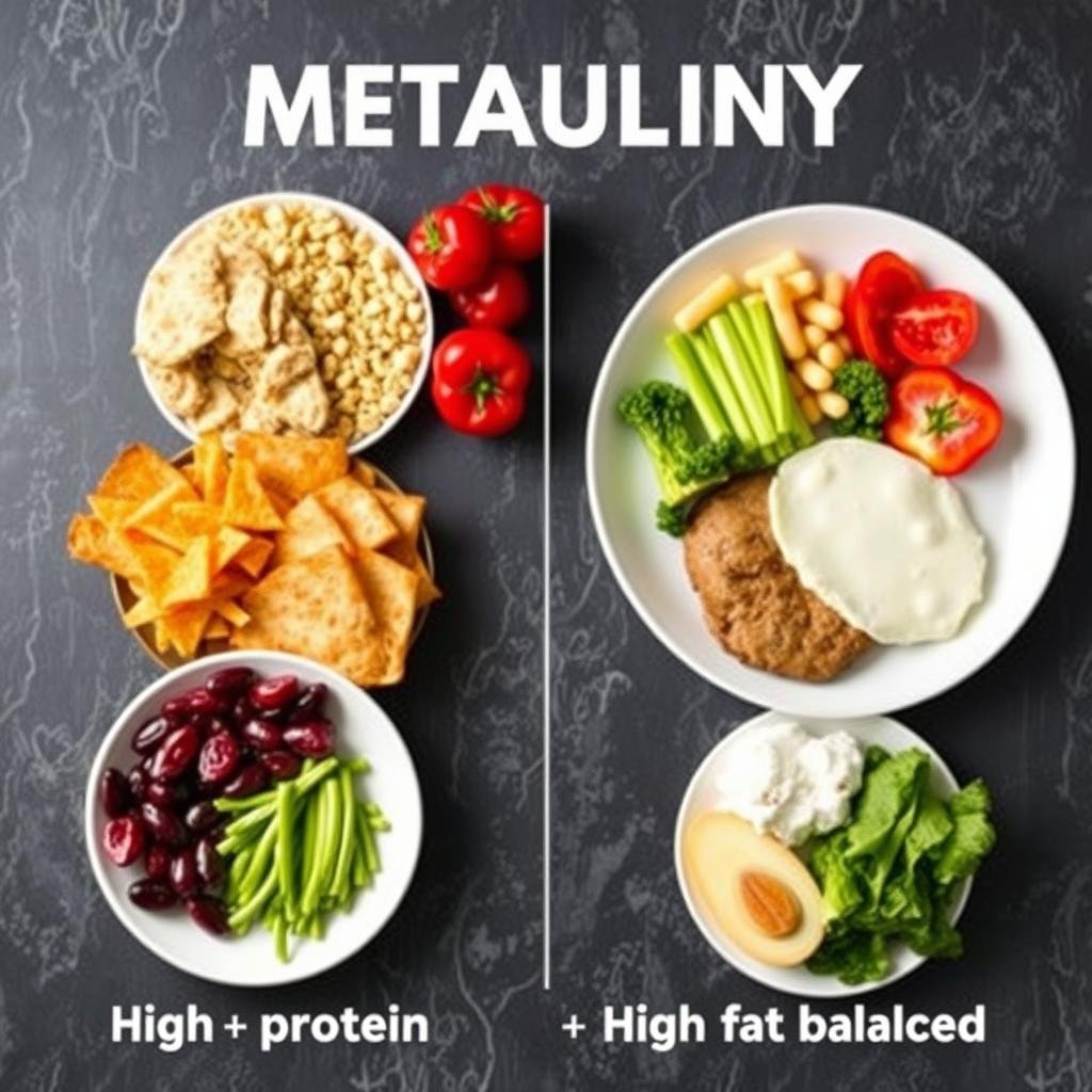 Comparison of different diet types and their effect on metabolism